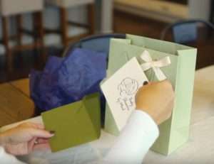 Baby Showers By Mail gift card presentation