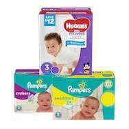Huggies and Pampers diaper cases
