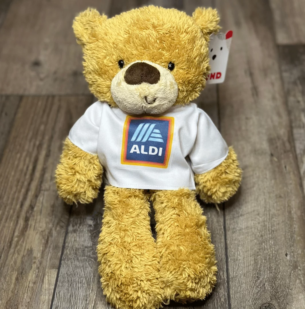 Fuzzy corporate teddy bear