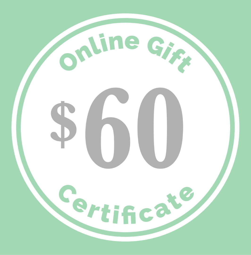 $60 gift certificate towards diaper subscription gift