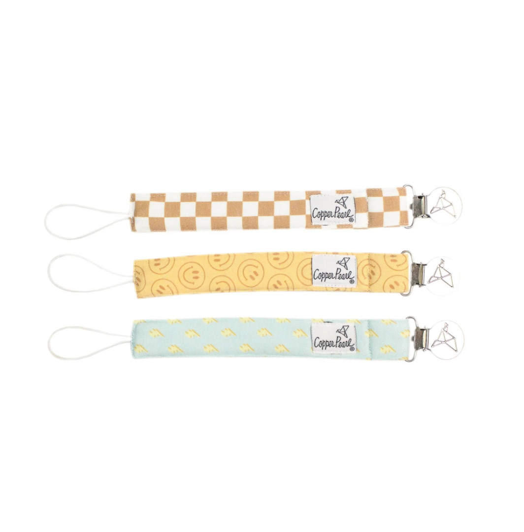 Copper Pearl Vance Binky Clip