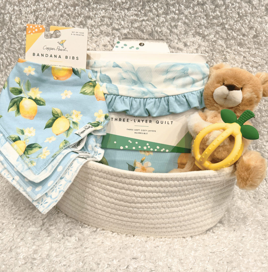 Sweet as a lemon Basket - Baby Showers By Mail Sweet as a lemon Basket